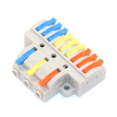 1Pcs 1 In Multiple Out Wiring Cable Connectors Fast Wire Connector Push-in Compact Conductor Connector Terminal Block