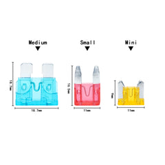 10Pcs 2A~40A Car Automotive Auto Blade Fuse Holder PCB Board 32V For PCB Board Safety Clip Insertion Type