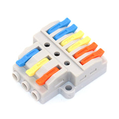 1Pcs 1 In Multiple Out Wiring Cable Connectors Fast Wire Connector Push-in Compact Conductor Connector Terminal Block