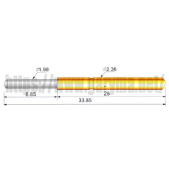 100 件测试探针 Pogo Pin 插座 P156-A P156-B P156-D P156-E2 P156-G2 P156-H P156-J1 P156-Q1 P156-Q2 P156-T2 R156-4S 工具