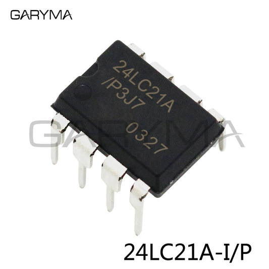 20Pcs 24LC21A-I/P EEPROM Serial-I2C DIP-8pin