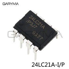 20Pcs 24LC21A-I/P EEPROM Serial-I2C DIP-8pin