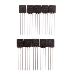 10 Values 250 Pcs A1015 BC327 BC337 C1815 S8050 S8550 2N2222 2N2907 2N3904 2N3906 PNP NPN Power Transistors Assortment Kit