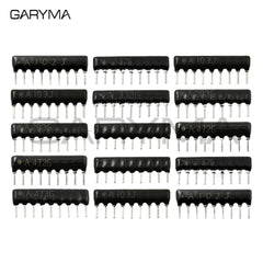 10pcs DIP Exclusion 9pin Network Resistor Array 330R 470R 510R 680R 1K 1.5K 2K 2.2K 3K 3.3K 4.7K 5.1K 6.8K 10K 20K 22K 33K 47K