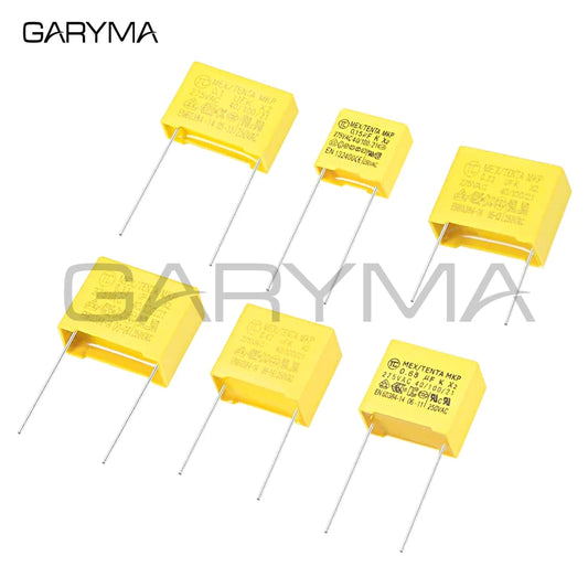 6Value 30 件聚丙烯安全电容器组合套件 DIP 275VAC X2 MKP 0.1uF 0.15uF 0.22uF 0.33uF 0.47uF 0.68uF