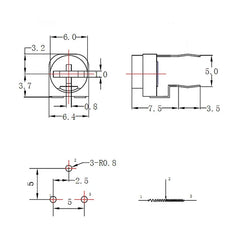 10pcs WH06-2C 100 200 500 1K 2K 5K 10K 20K 50K 100K 200K 500K 1M ohm Trimmer Potentiometer Variable Resistors WH06