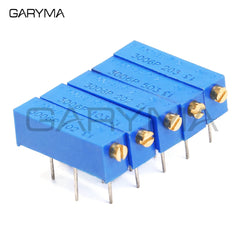 10pcs 3006P Precision Multi-turn Adjustable Potentiometer 1K 2K 5K 10K 20K 50K 100K 200K 500K 100R 200R 500R 100 200 500 ohm