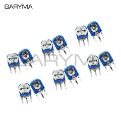 10pcs RM063 RM-063 100 200 500 1K 2K 5K 10K 20K 50K 100K 200K 500K 1M ohm Trimpot Trimmer Potentiometer Variable Resistor