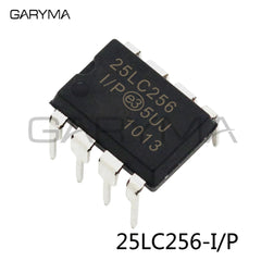 10Pcs 25LC256-I/P EEPROM Serial-SPI DIP-8pin