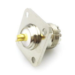 2 件超高频母头 SO239 法兰甲板安装焊杯射频连接器