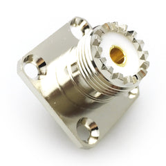 2 件超高频母头 SO239 法兰甲板安装焊杯射频连接器