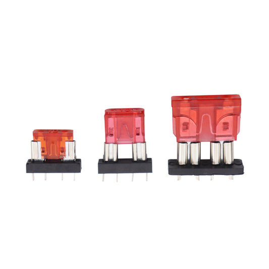 10Pcs 2A~40A Car Automotive Auto Blade Fuse Holder PCB Board 32V For PCB Board Safety Clip Insertion Type