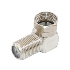 10 件装 F 型母头转 F 型公头插头插座 90 度直角电视天线电缆射频同轴适配器