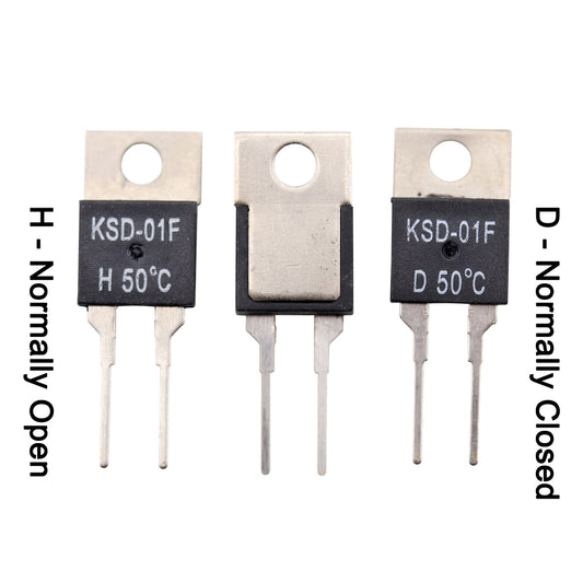 1Pcs KSD-01F JUC-31F 40 45 50 55 60 65 70 75 80 85 90 95 100 105 110 115 120 125 130 C Degrees NO NC Temperature Sensor Thermostat