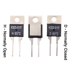 1Pcs KSD-01F JUC-31F 40 45 50 55 60 65 70 75 80 85 90 95 100 105 110 115 120 125 130 C Degrees NO NC Temperature Sensor Thermostat