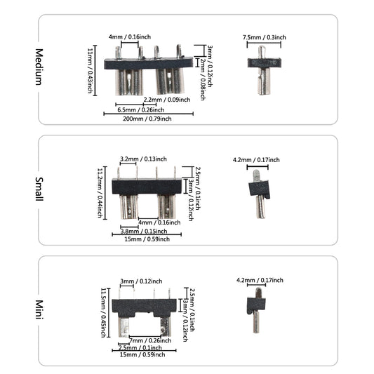 10Pcs 2A~40A Car Automotive Auto Blade Fuse Holder PCB Board 32V For PCB Board Safety Clip Insertion Type