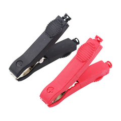 2Pcs 35A Alligator Clips 76mm Low Voltage Wire Lead Test Alligator Clamps Car Caravan Van Battery Test Lead Clips