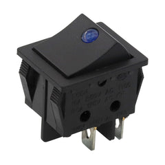 5 件装摇臂开关 KCD4 4 针带迷你猫眼摇臂电源开关 2 档开-关带点灯 16A250VAC/30A250VAC