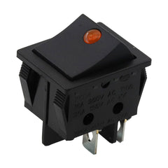 5 件装摇臂开关 KCD4 4 针带迷你猫眼摇臂电源开关 2 档开-关带点灯 16A250VAC/30A250VAC