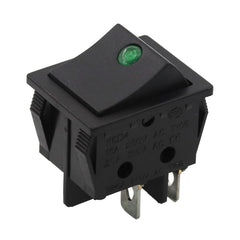 5 件装摇臂开关 KCD4 4 针带迷你猫眼摇臂电源开关 2 档开-关带点灯 16A250VAC/30A250VAC