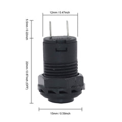 5 个 12 毫米按钮开关 DS428 DS427 OFF-ON 自复位/自锁按钮开关 3A125V/1.5A250VAC