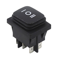 5 件 KCD4 防水摇臂开关红/绿带 LED 黑色重型 6 针 2 位置 / 3 位置自动船用电源开关 28.5x38 毫米