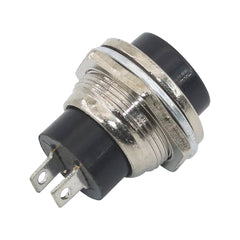 5 件装 16 毫米圆形瞬时开关 3A125VAC/6A125VAC DS-212 SPST 自复位按钮开关红/绿/蓝/黄/白/黑