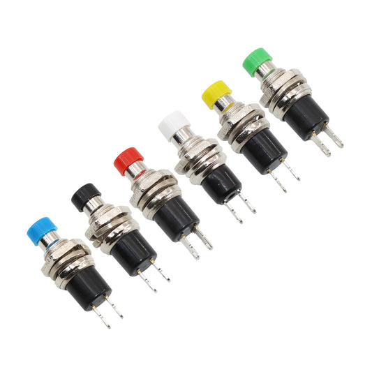 6 件装无锁开关瞬时自复位按钮开关按下无锁复位开关