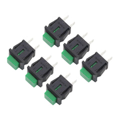 6 件装 DS-430 开关复位开关瞬时按钮方形电源开关开-关 2 针 1A/250VAC 3A/125VAC