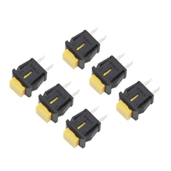 6 件装 DS-430 开关复位开关瞬时按钮方形电源开关开-关 2 针 1A/250VAC 3A/125VAC