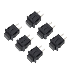 6 件装 DS-430 开关复位开关瞬时按钮方形电源开关开-关 2 针 1A/250VAC 3A/125VAC