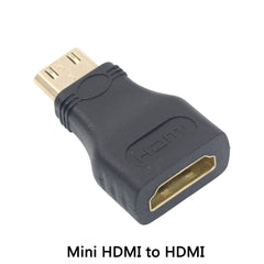 1 件镀金 HDMI 适配器 90 270 度直角微型 HDMI 公对母插头适用于高清电视 1080P 电缆延长线