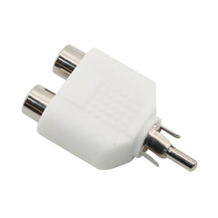 5 件装 RCA Y 型分配器 AV 音频视频插头 1 公对 2 母适配器套件 AV 插孔 RCA 插头至双电缆转换器