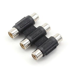 5 件装 RCA 母对母插孔插头 RCA 公对公连接器 AV 电缆插头视频音频 CCTV 延长适配器