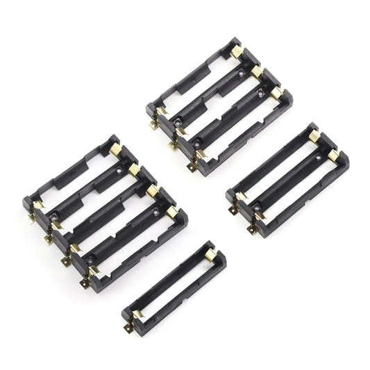 1 件 18650 SMT 电池座 1x2x3x4x 插槽 SMD 电池盒存储盒带青铜针脚可充电 SMT