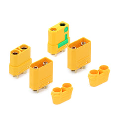 5 件装 XT90 连接器 XT90S 防火花公母插头电源插头适用于 RC 锂聚合物电池模型飞机配件