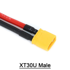 10/20/30cm XT30U 公母插头连接器,带 18 AWG 硅胶线,适用于 RC 锂电池 FPV 无人机