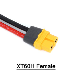 10/20/30 厘米 XT60H 公母插头连接器,带 16/14/12 AWG 硅胶线,适用于 RC 锂电池 FPV 无人机