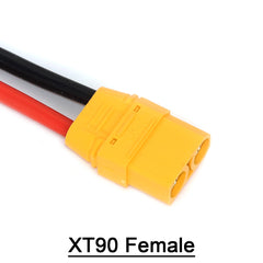 10/20/30 厘米 XT90 公母插头连接器,带 12/10 AWG 硅胶线,适用于 RC 锂电池 FPV 无人机