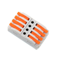1Pcs 1-12pins Quick Multi-circuit Splicing Butt Wire Connector Mini Fast Terminal Home Spring Splicing Push Junction Box 222 223