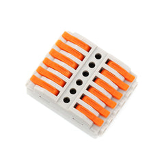 1Pcs 1-12pins Quick Multi-circuit Splicing Butt Wire Connector Mini Fast Terminal Home Spring Splicing Push Junction Box 222 223