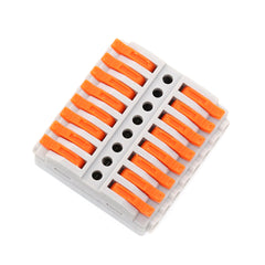 1Pcs 1-12pins Quick Multi-circuit Splicing Butt Wire Connector Mini Fast Terminal Home Spring Splicing Push Junction Box 222 223