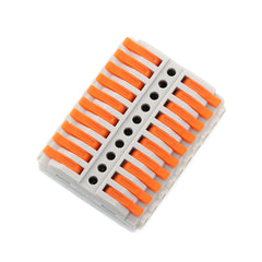 1Pcs 1-12pins Quick Multi-circuit Splicing Butt Wire Connector Mini Fast Terminal Home Spring Splicing Push Junction Box 222 223