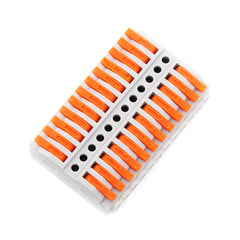 1Pcs 1-12pins Quick Multi-circuit Splicing Butt Wire Connector Mini Fast Terminal Home Spring Splicing Push Junction Box 222 223