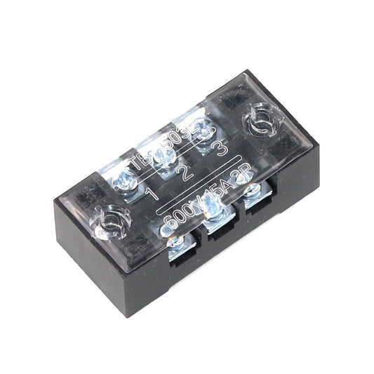 600V 15A Barrier Strip Terminal Block Dual Row Screw Wire Connector TB-1503 TB1504 TB1505 TB1506 TB1508 TB1510 TB1512