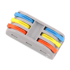 1Pcs 2-5 Pins Quick Butt Wire Connector Terminal Block Universal Compact Push In Spring Splicing Electrical Wring Cable Connectors