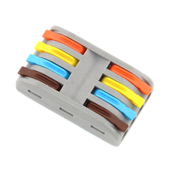 1Pcs 2-5 Pins Quick Butt Wire Connector Terminal Block Universal Compact Push In Spring Splicing Electrical Wring Cable Connectors