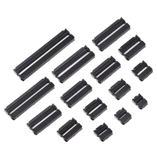 10 个 FC 母头 2.54 毫米间距 6P/8/10/12/14/16/18/20/24/26/30/34/40/50/64 针带状电缆连接器 IDC 插座连接器