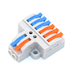 1Pcs 1 In Multiple Out Wiring Cable Connectors Fast Wire Connector Push-in Compact Conductor Connector Terminal Block