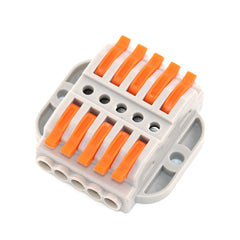 1Pcs Wire Connectors 2-10 Pins Docking Cable Conectors Fast Universal Compact Conductor Push-in Terminal Block LED